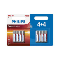 Philips Power Αλκαλικές Μπαταρίες AAA 8τμχ