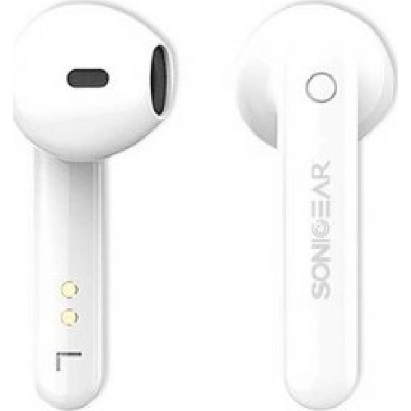 Sonic Gear TWS 3+ In-ear Bluetooth Handsfree Ακουστικά με Θήκη Φόρτισης Λευκά