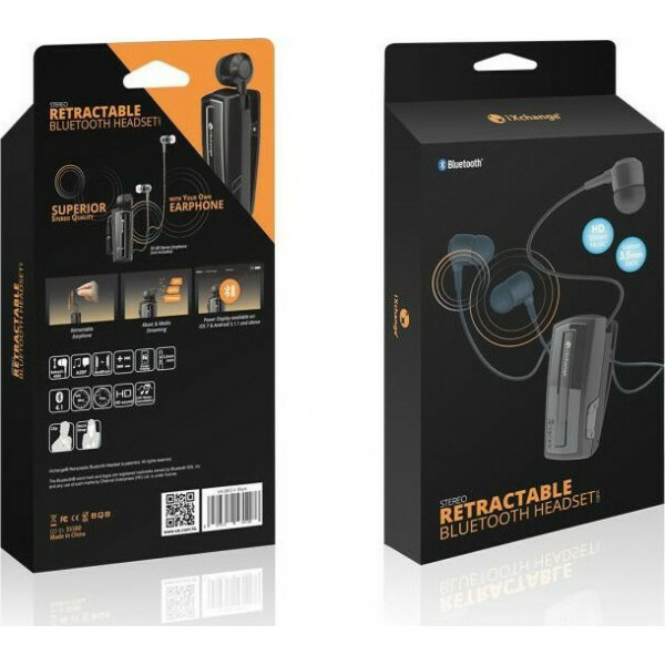 iXchange UA-28 In-ear Bluetooth Handsfree Ακουστικό Μαύρο iXchange UA-28 In-ear Bluetooth Handsfree Ακουστικό Μαύρο