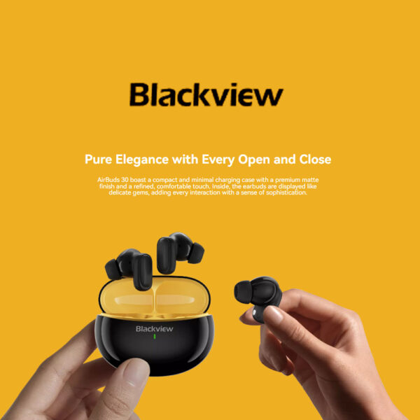 BLACKVIEW BT5.4 ENC EARBUDS WITH AI TRANSLATE FUNCTION BLACK BLACKVIEW BT5.4 ENC EARBUDS WITH AI TRANSLATE FUNCTION BLACK