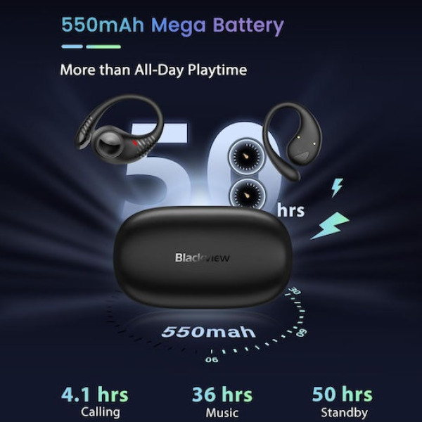 BlackView AirBuds 10 Bluetooth Handsfree Ακουστικά Rock Grey