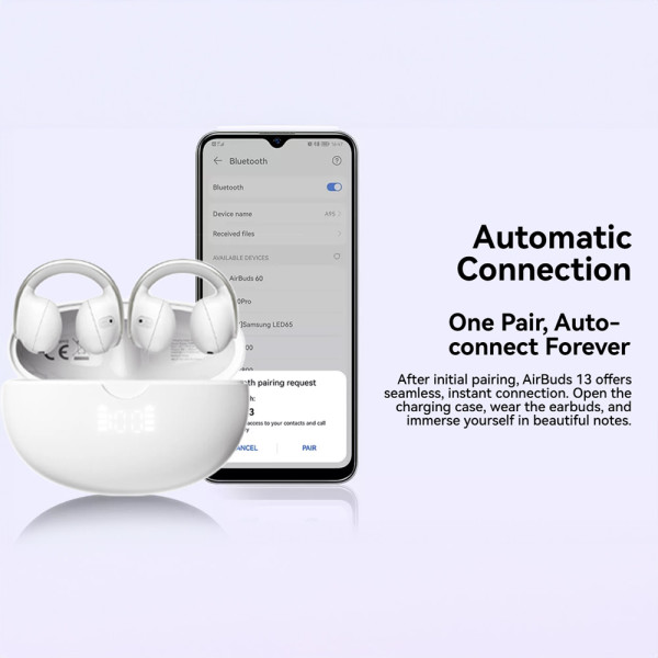Ασύρματα Ακουστικά Blackview AirBuds 13 Bluetooth Handsfree White