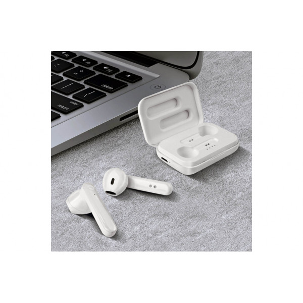 Platinet earphones Sport + charging station PM1040 Aura Λευκό