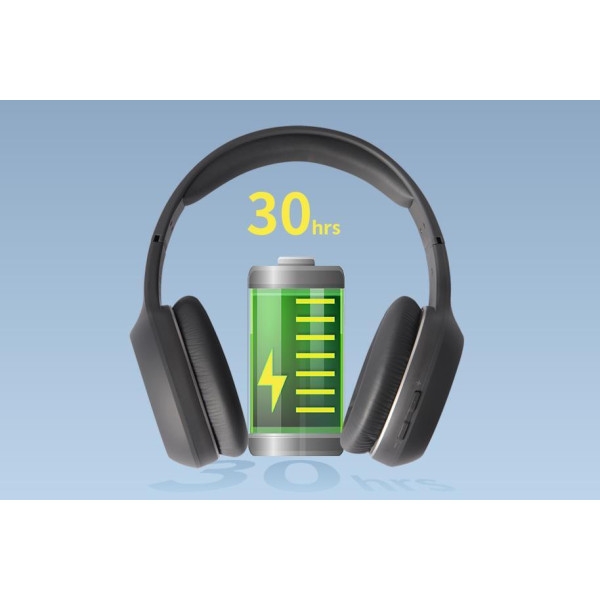 Edifier W600BT Ασύρματα / Ενσύρματα Over Ear Ακουστικά με 30 ώρες Λειτουργίας Μαύρα