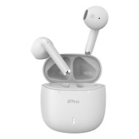 iPro TW100 In-ear Bluetooth Handsfree Ακουστικά με Θήκη Φόρτισης Λευκά