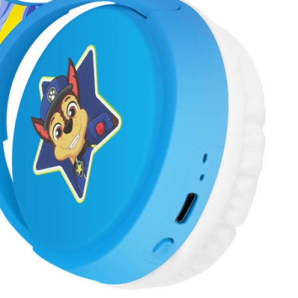 Paw Patrol Ασύρματα Bluetooth On Ear Παιδικά Ακουστικά EMX-010146 Μπλε