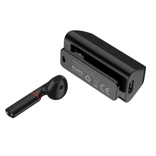 XO BE27 Earbud Bluetooth Handsfree Ακουστικό με Θήκη Φόρτισης Μαύρο