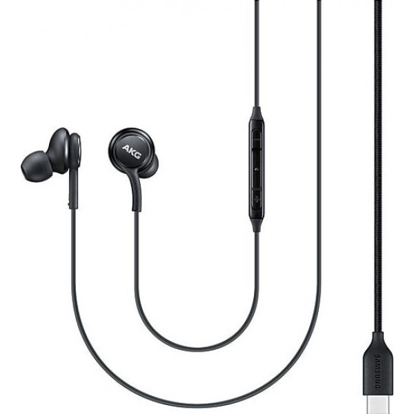 Samsung  In-ear Handsfree με Βύσμα USB-C Μαύρο