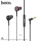 Hoco HandFree DM26 Earphones Stereo 3.5mm Ανάγλυφο Καλώδιο με Elbow Design 1.2m Μαύρα
