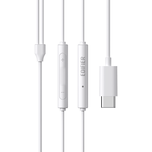 Edifier P180 In-ear Handsfree Ακουστικά με Βύσμα USB-C Λευκό
