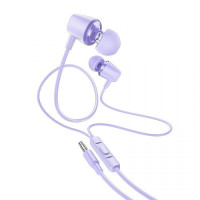 Hoco M107 Discoverer In-ear Handsfree με Βύσμα 3.5mm Μωβ