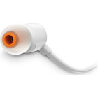 JBL TUNE110 In-ear Handsfree με Βύσμα 3.5mm Λευκό