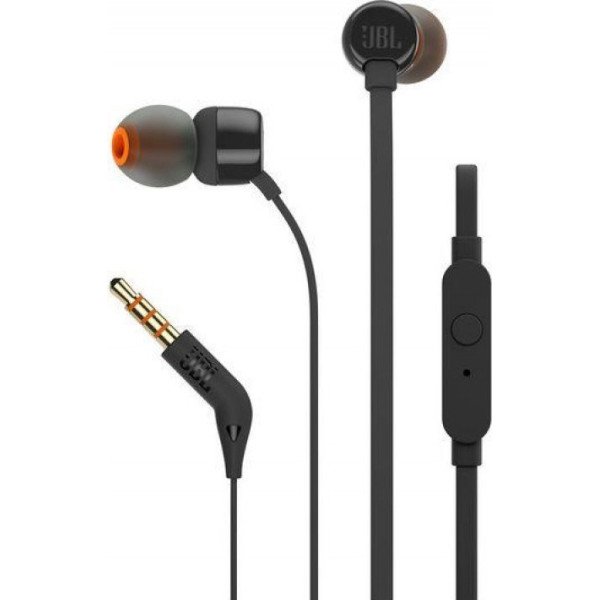 JBL TUNE110 In-ear Handsfree με Βύσμα 3.5mm Μαύρο