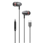 Pavareal M08C In-ear Handsfree με Βύσμα USB-C Μαύρο Pavareal M08C In-ear Handsfree με Βύσμα USB-C Μαύρο