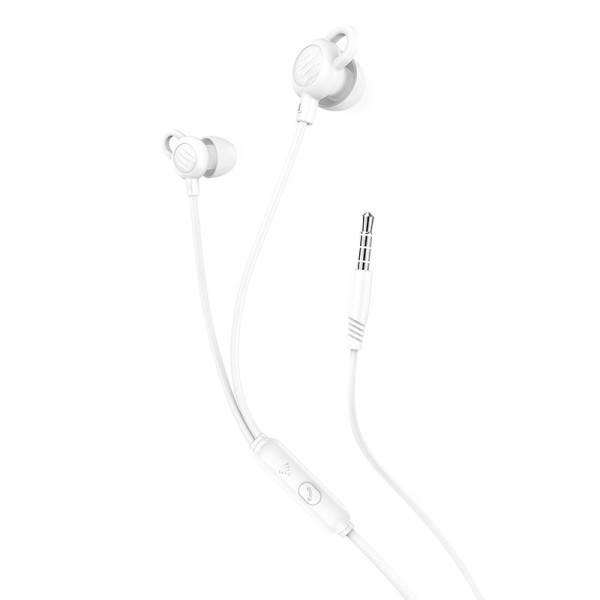 Hoco M89 Comfortable In-ear Handsfree με Βύσμα 3.5mm Λευκό