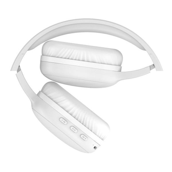 Lamtech LAM113027 Ασύρματα Bluetooth Over Ear Ακουστικά και Quick Charge Λευκά