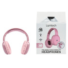 Lamtech LAM113010 Ασύρματα Bluetooth Over Ear Ακουστικά και Quick Charge Ροζ