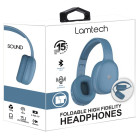 Lamtech LAM113034 Ασύρματα Bluetooth Over Ear Ακουστικά και Quick Charge Μπλε