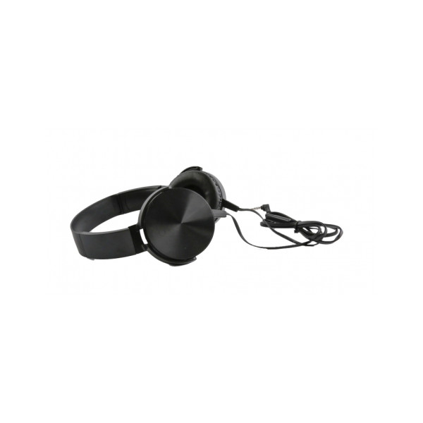 Platinet PH450B Headphones Mega Bass 1.5m Jack and Usb-c Adapter Μαύρο
