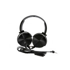 Platinet PH450B Headphones Mega Bass 1.5m Jack and Usb-c Adapter Μαύρο