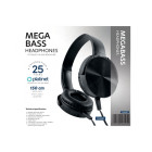 Platinet PH450B Headphones Mega Bass 1.5m Jack and Usb-c Adapter Μαύρο Platinet PH450B Headphones Mega Bass 1.5m Jack and Usb-c Adapter Μαύρο
