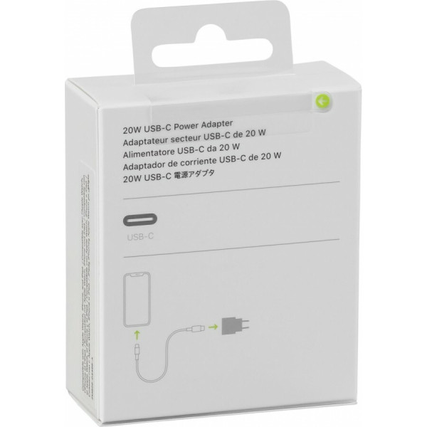 Apple Φορτιστής Χωρίς Καλώδιο με Θύρα USB-C 20W Λευκός (Power Adapter)