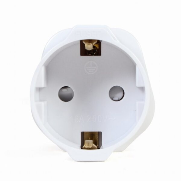 Cablexpert Power Adapter EU socket to UK plug White 