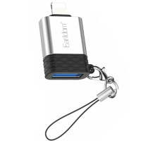 Earldom Μετατροπέας Lightning male σε USB-A female Ασημί (ET-OT65)