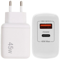 Lamtech Φορτιστής Χωρίς Καλώδιο με Θύρα USB-A και Θύρα USB-C 45W Power Delivery / Quick Charge 3.0 (LAM023541)