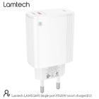 LAMTECH FAST CHARGER TYPE-C PD25W (LAM112693) WHITE 