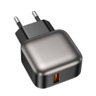 Lamtech Single Usb Portable QC3.0 Φορτιστής 18W Gray (LAM980473)