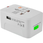 Lamtech Travel Adapter with USB Αντάπτορας Πρίζας από Universal σε Universal