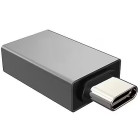 Platinet Μετατροπέας Usb-C to Usb-A Γκρι (PMMA9051)