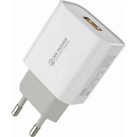 WK Φορτιστής Χωρίς Καλώδιο με Θύρα USB-A 18W Quick Charge 3.0 Λευκός (WP-U57)