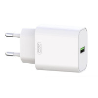 XO Φορτιστής Χωρίς Καλώδιο με Θύρα USB-A 18W Quick Charge 3.0 Λευκός (L103)