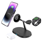 Maxlife Wireless Charger 3in1 - Ασύρματος φορτιστής MXWC-03 15W Black