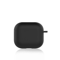 Apple AirPods 3 Θήκη Σιλικόνης με Γάντζο Black
