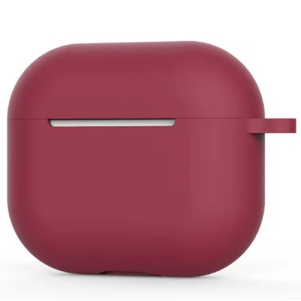 Apple AirPods 3 Θήκη Σιλικόνης με Γάντζο Cherry