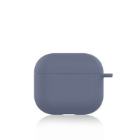 Apple AirPods Pro Θήκη Σιλικόνης με Γάντζο Lavender Purple