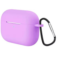 Apple AirPods 4 Θήκη Σιλικόνης με Γάντζο Lila