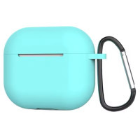 Apple AirPods 3 Θήκη Σιλικόνης με Γάντζο Mint