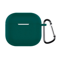 Apple AirPods 4 Θήκη Σιλικόνης με Γάντζο Green