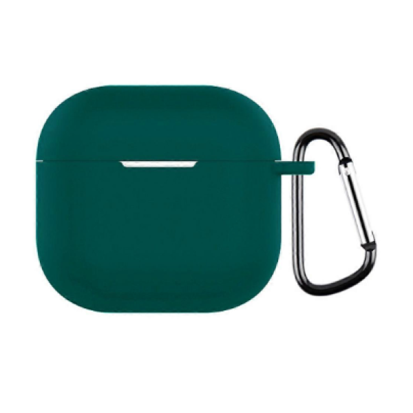 Apple AirPods 4 Θήκη Σιλικόνης με Γάντζο Green