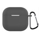 Apple AirPods 4 Θήκη Σιλικόνης με Γάντζο Dark-Gray