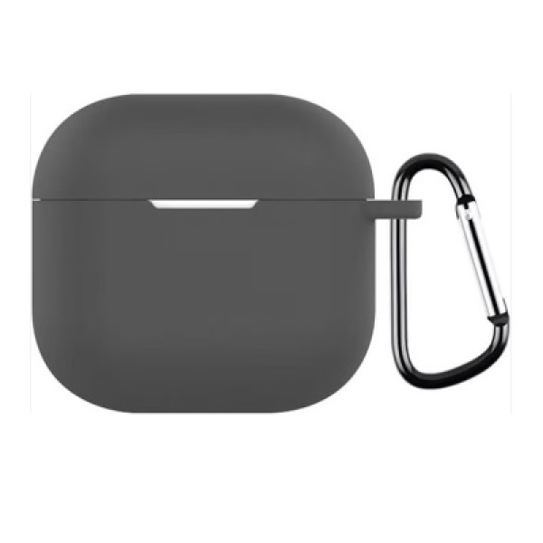 Apple AirPods 4 Θήκη Σιλικόνης με Γάντζο Dark-Gray