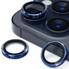 Προστασία Κάμερας Metal Ring Camera Lens Glass for iPhone 17 Blue
