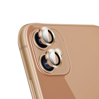 Προστασία Κάμερας Metal Ring Camera Lens Glass for iPhone 11 / 12 / 12 mini Gold