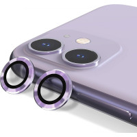 Προστασία Κάμερας Metal Ring Camera Lens Glass for iPhone 11 / 12 / 12 mini Purple
