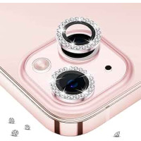 Diamond Camera Lens Tempered Glass Prοtector For iPhone 13 Pro / 13 Pro Max Rosegold