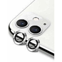 Προστασία Κάμερας Metal Ring Camera Lens Glass for iPhone 11 / 12 / 12 mini Silver